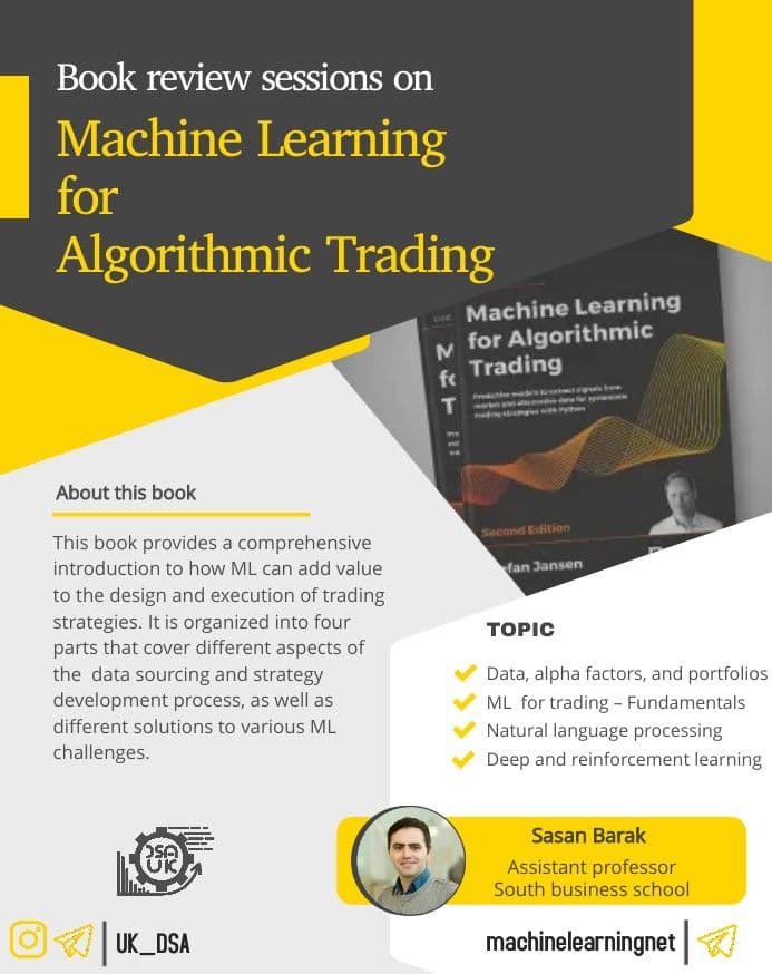 خوانش گروهی کتاب Machine Learning for Alorithmic Trading