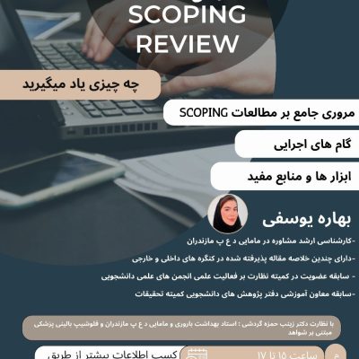 کارگاه نگارش مقالات scoping review