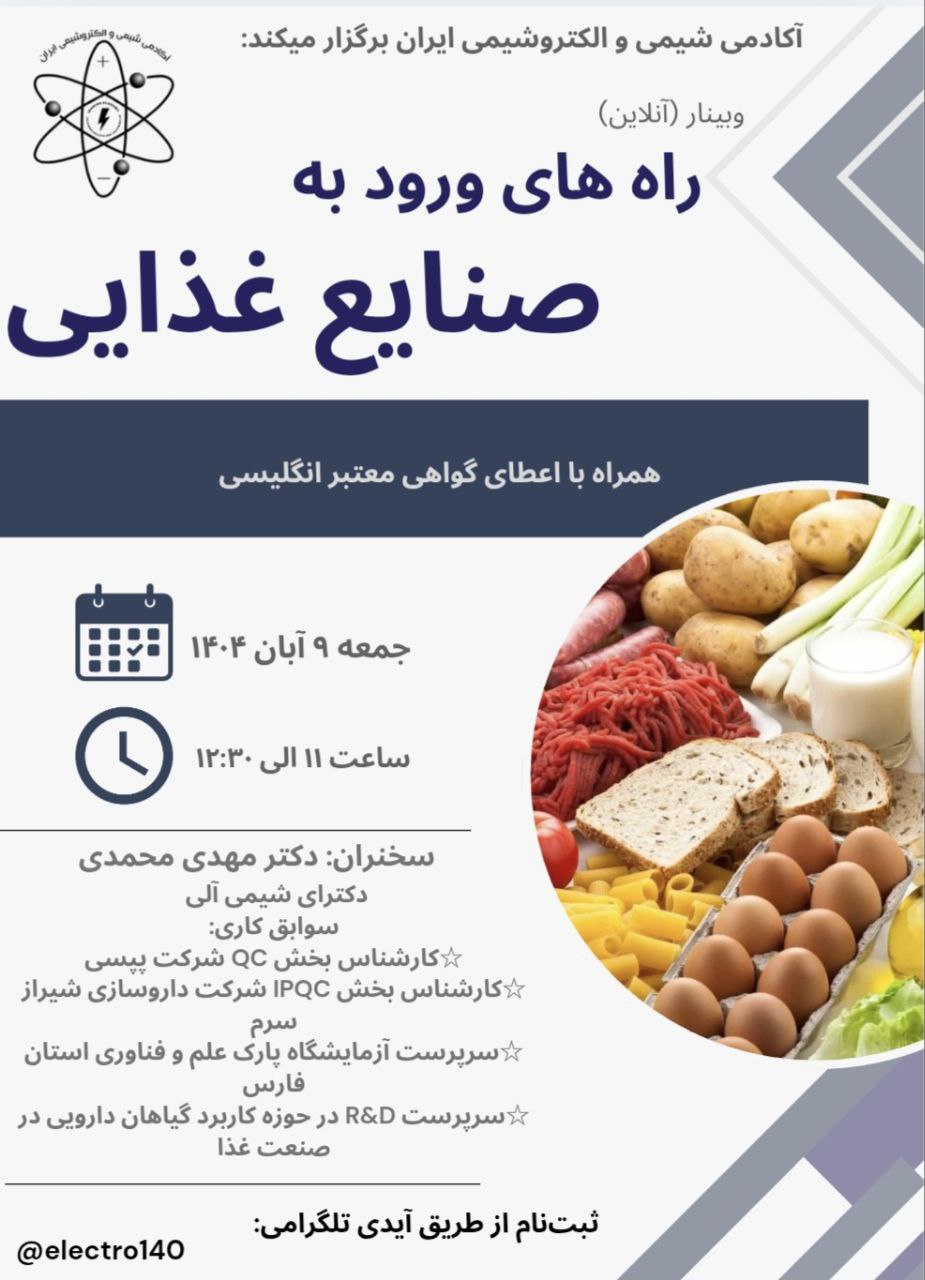 راه های ورود به صنایع غذایی